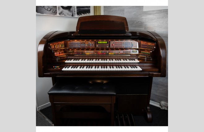 Used Lowrey Majesty Cherry Organ All Inclusive Top Grade Package (SN:510D604H022235) - Image 9